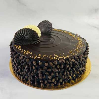 "Delicious Round shape Double Chocolate cake - 1kg - Click here to View more details about this Product